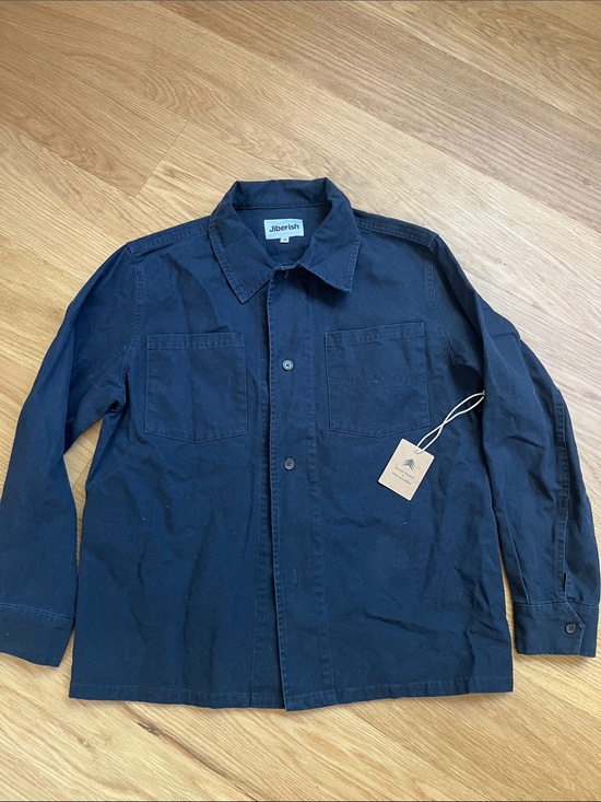 Jibberish Other - Jibberish Washed Canvas Overshirt-navy size M